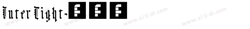 Inter Tight字体转换